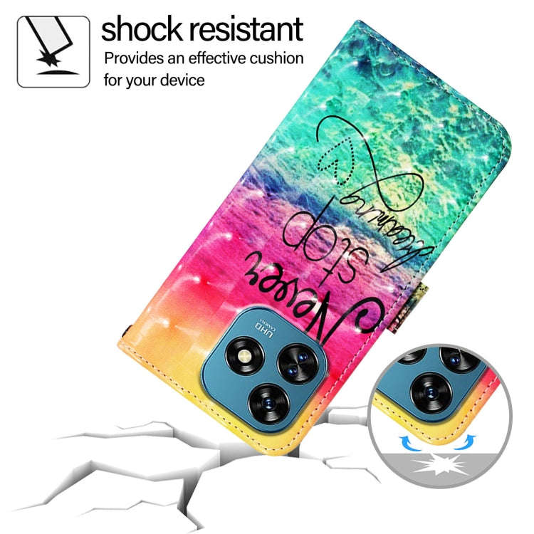 For Oukitel C51 3D Painting Horizontal Flip Leather Phone Case(Chasing Dreams)