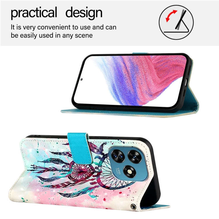 For Oukitel C51 3D Painting Horizontal Flip Leather Phone Case(Color Drop Wind Chimes)