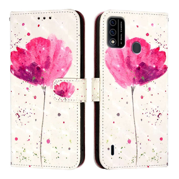 For Itel A48 3D Painting Horizontal Flip Leather Phone Case(Flower)