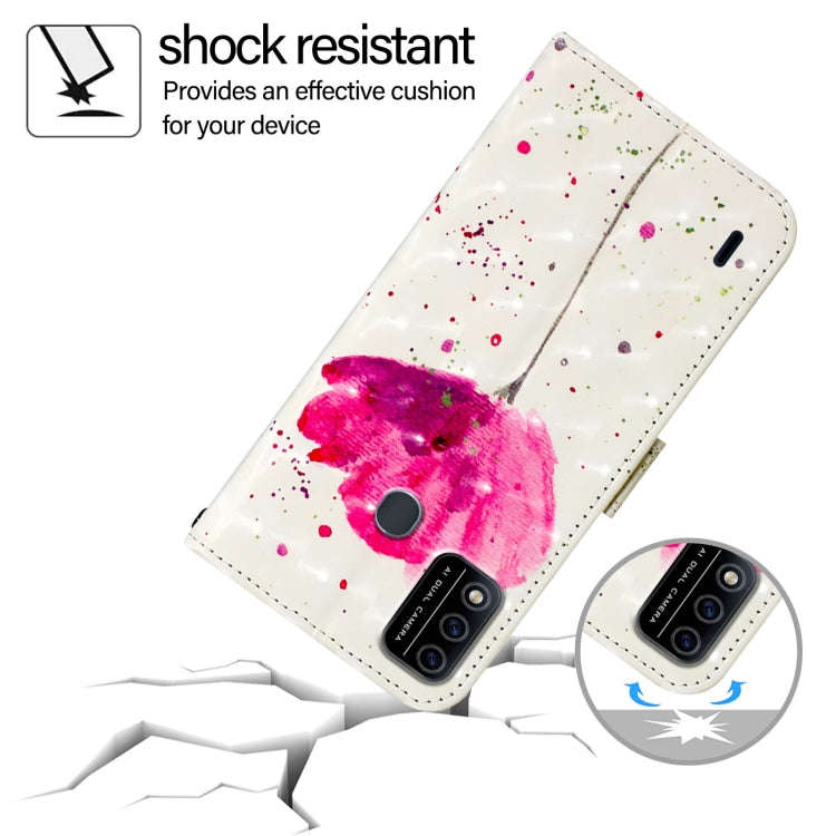 For Itel A48 3D Painting Horizontal Flip Leather Phone Case(Flower)