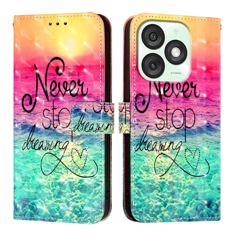 For Itel A50 3D Painting Horizontal Flip Leather Phone Case(Chasing Dreams)