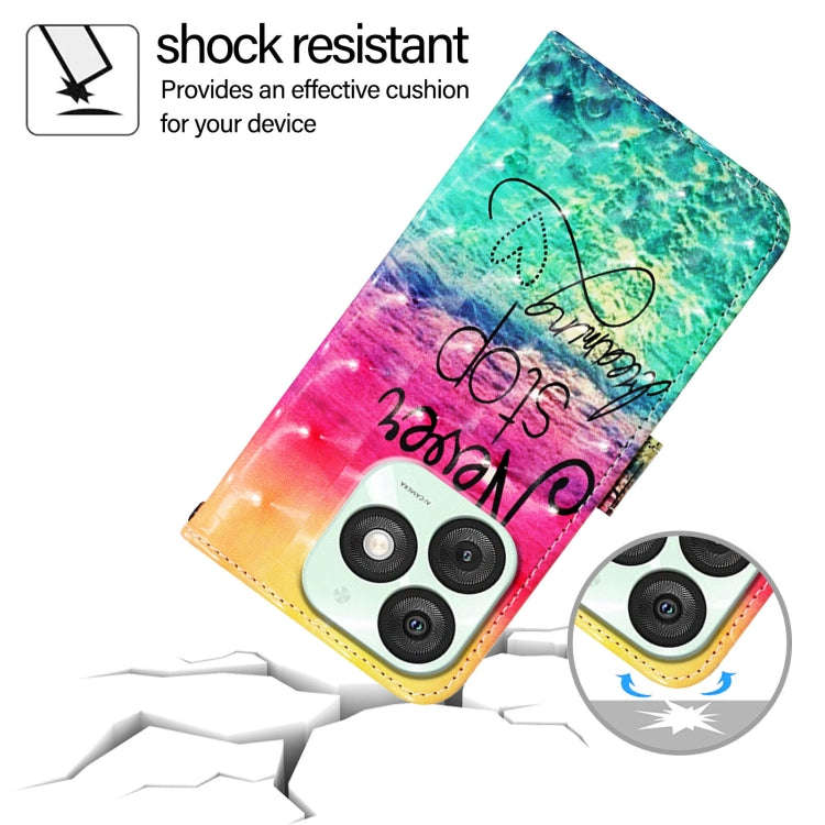 For Itel A50 3D Painting Horizontal Flip Leather Phone Case(Chasing Dreams)