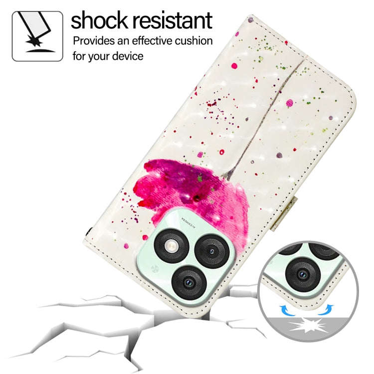 For Itel A50 3D Painting Horizontal Flip Leather Phone Case(Flower)