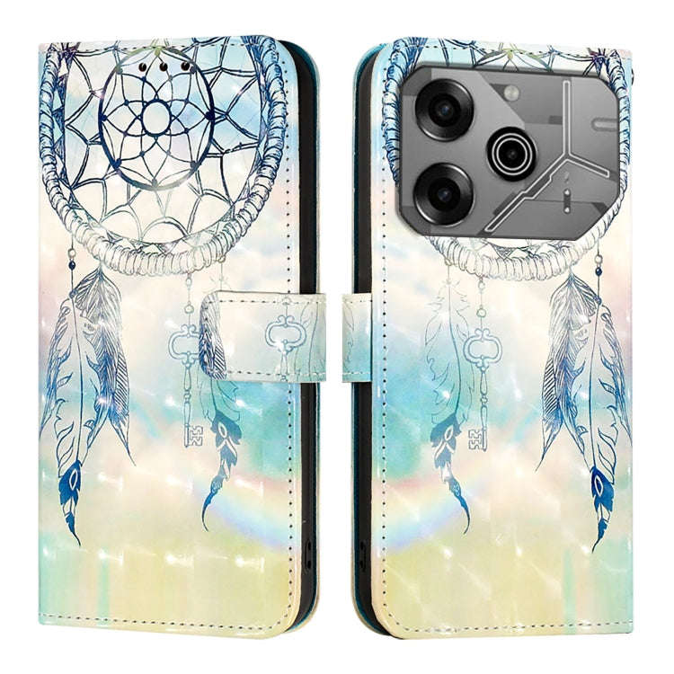 For Tecno Pova 6 Neo 3D Painting Horizontal Flip Leather Phone Case(Dream Wind Chimes)