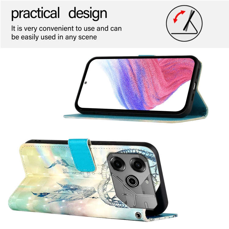 For Tecno Pova 6 Neo 3D Painting Horizontal Flip Leather Phone Case(Dream Wind Chimes)