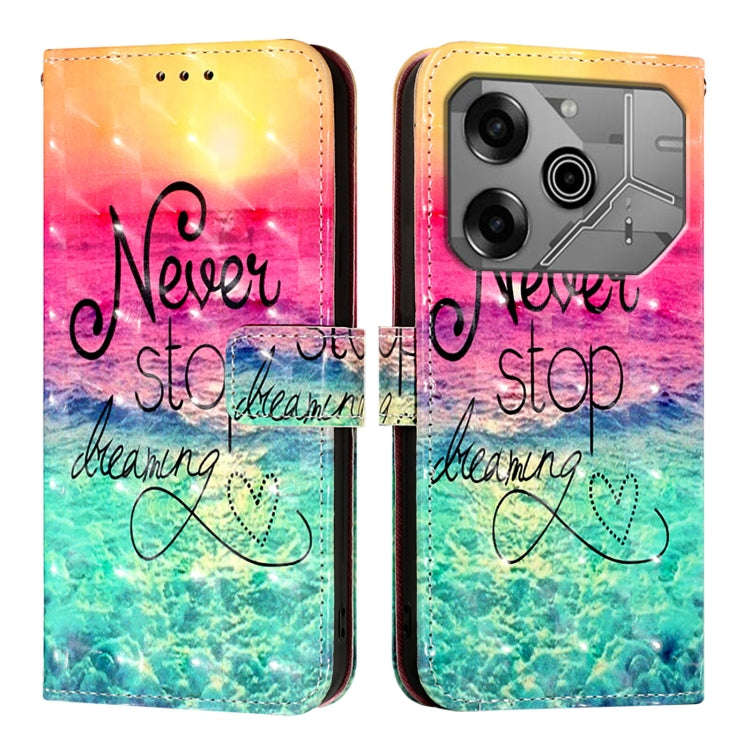 For Tecno Pova 6 Neo 3D Painting Horizontal Flip Leather Phone Case(Chasing Dreams)