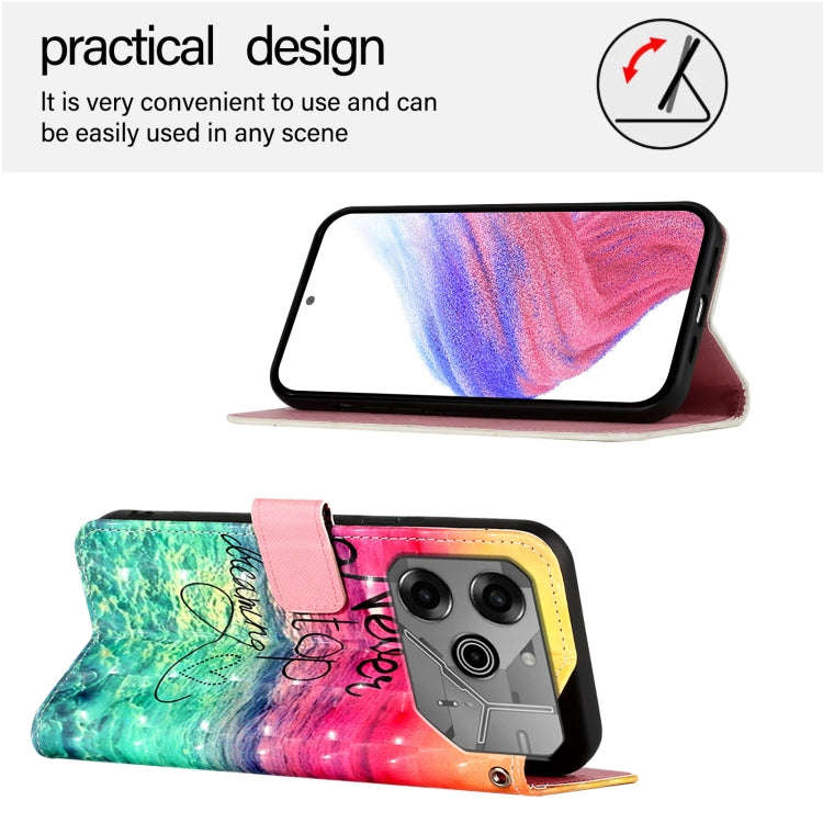 For Tecno Pova 6 Neo 3D Painting Horizontal Flip Leather Phone Case(Chasing Dreams)