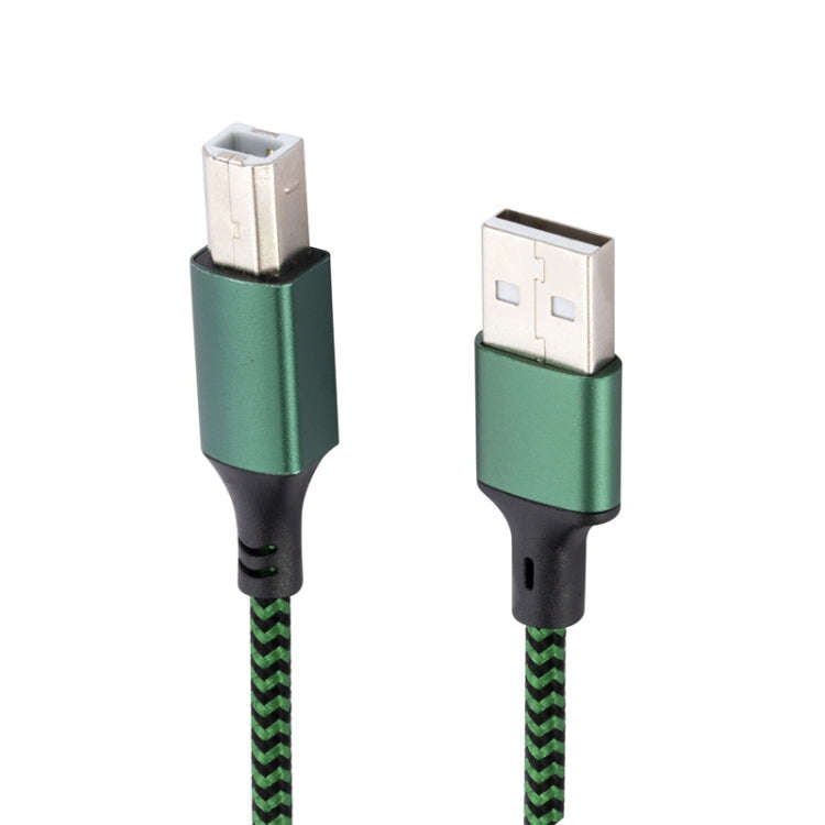 USB 2.0 to Square Port A/B Printer Adapter Cable, Length:2m(Green)