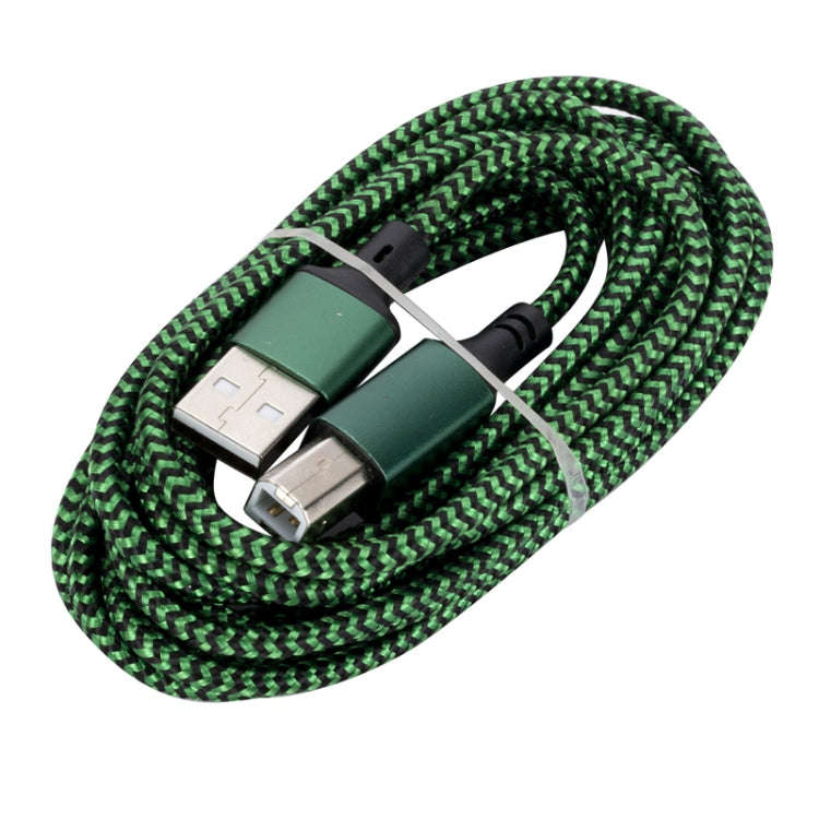 USB 2.0 to Square Port A/B Printer Adapter Cable, Length:2m(Green)