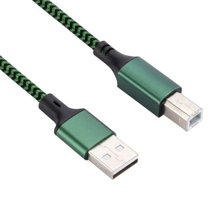 USB 2.0 to Square Port A/B Printer Adapter Cable, Length:2m(Green)