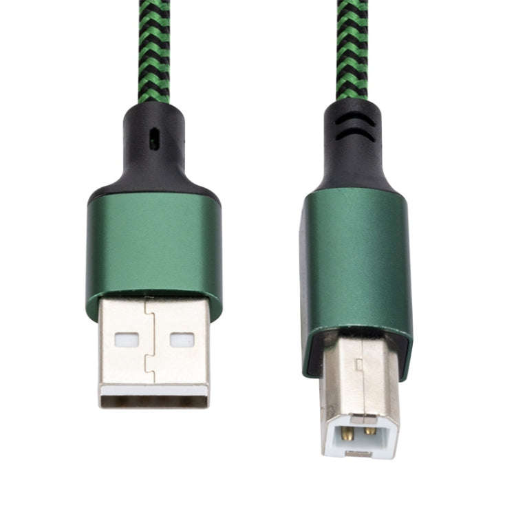 USB 2.0 to Square Port A/B Printer Adapter Cable, Length:2m(Green)