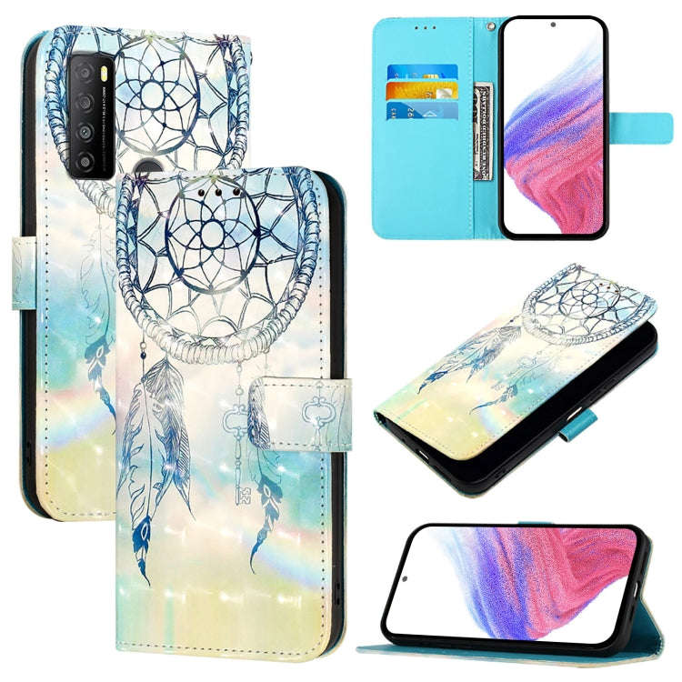 For TCL 30 XL T701DL 3D Painting Horizontal Flip Leather Phone Case(Dream Wind Chimes)
