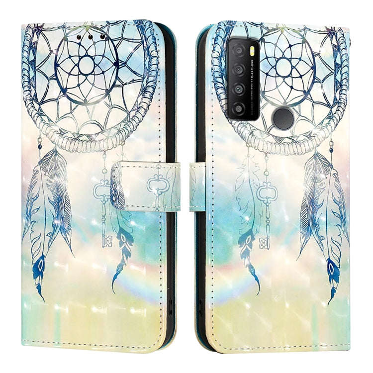 For TCL 30 XL T701DL 3D Painting Horizontal Flip Leather Phone Case(Dream Wind Chimes)