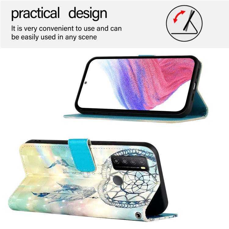 For TCL 30 XL T701DL 3D Painting Horizontal Flip Leather Phone Case(Dream Wind Chimes)