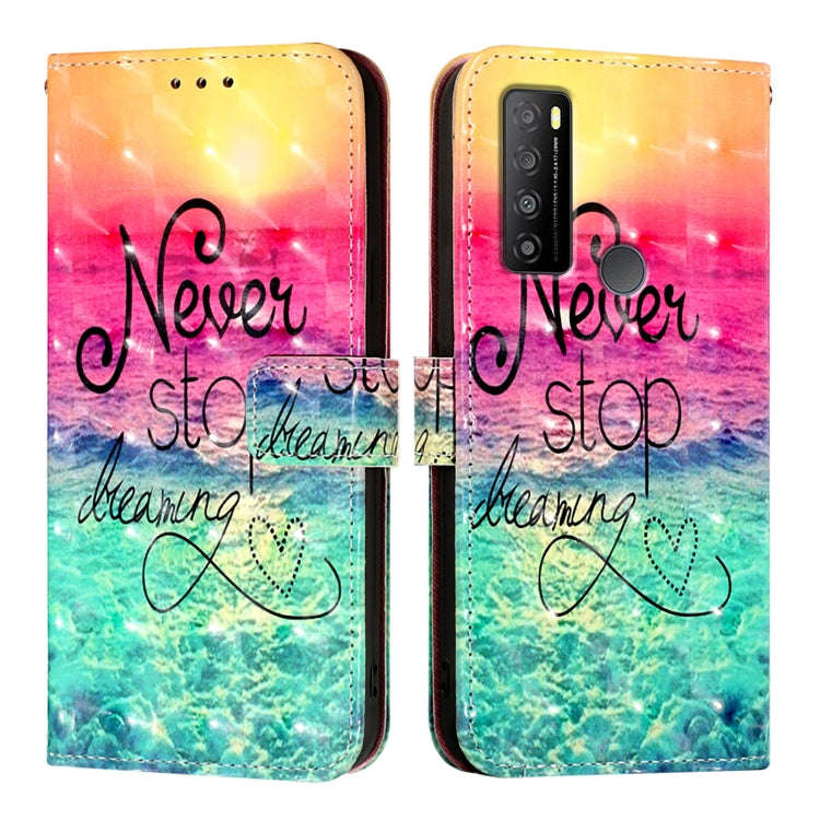 For TCL 30 XL T701DL 3D Painting Horizontal Flip Leather Phone Case(Chasing Dreams)