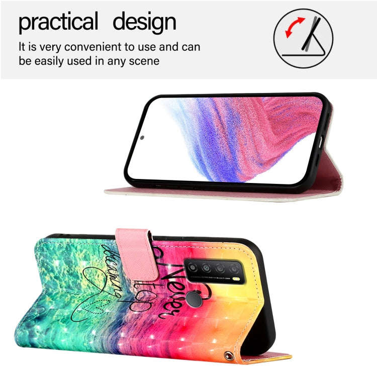 For TCL 30 XL T701DL 3D Painting Horizontal Flip Leather Phone Case(Chasing Dreams)