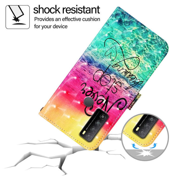 For TCL 30 XL T701DL 3D Painting Horizontal Flip Leather Phone Case(Chasing Dreams)
