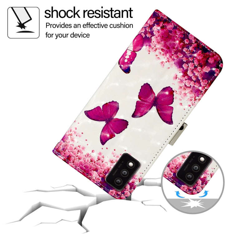 For TCL 30T T603DL 3D Painting Horizontal Flip Leather Phone Case(Rose Butterfly)