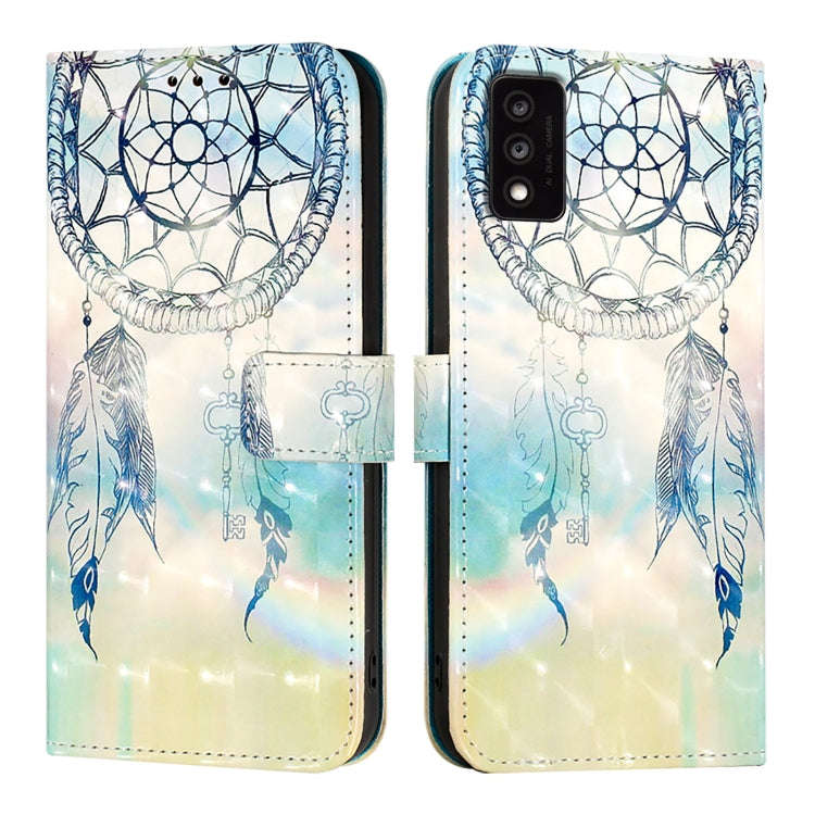 For TCL 30T T603DL 3D Painting Horizontal Flip Leather Phone Case(Dream Wind Chimes)
