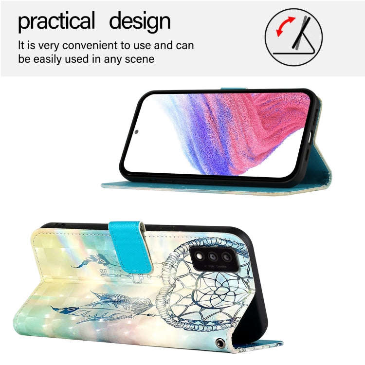 For TCL 30T T603DL 3D Painting Horizontal Flip Leather Phone Case(Dream Wind Chimes)