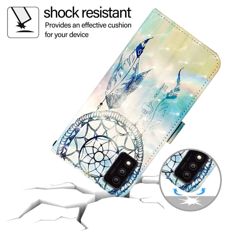 For TCL 30T T603DL 3D Painting Horizontal Flip Leather Phone Case(Dream Wind Chimes)