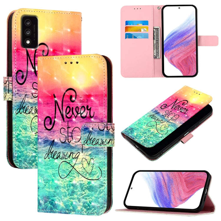 For TCL 30T T603DL 3D Painting Horizontal Flip Leather Phone Case(Chasing Dreams)