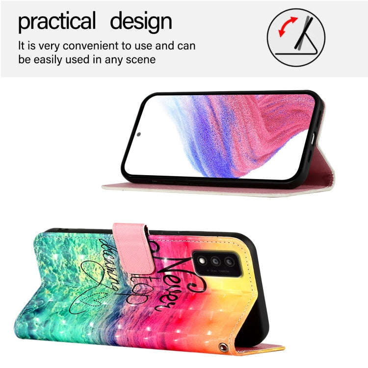 For TCL 30T T603DL 3D Painting Horizontal Flip Leather Phone Case(Chasing Dreams)
