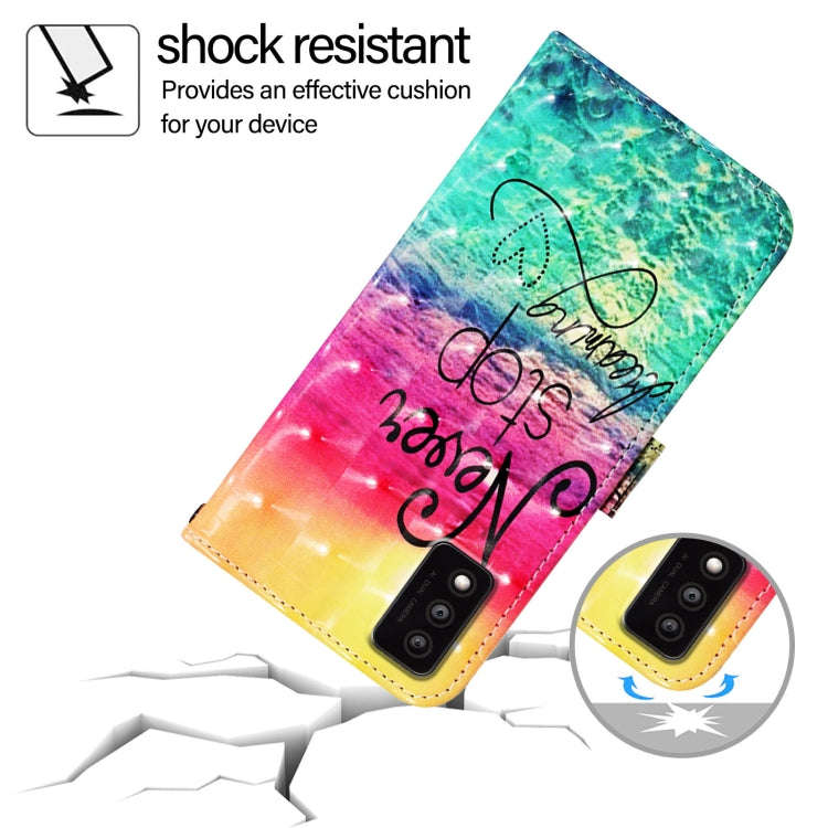 For TCL 30T T603DL 3D Painting Horizontal Flip Leather Phone Case(Chasing Dreams)
