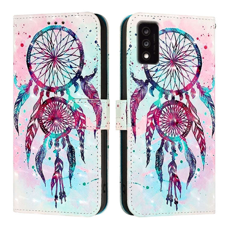 For TCL 30T T603DL 3D Painting Horizontal Flip Leather Phone Case(Color Drop Wind Chimes)