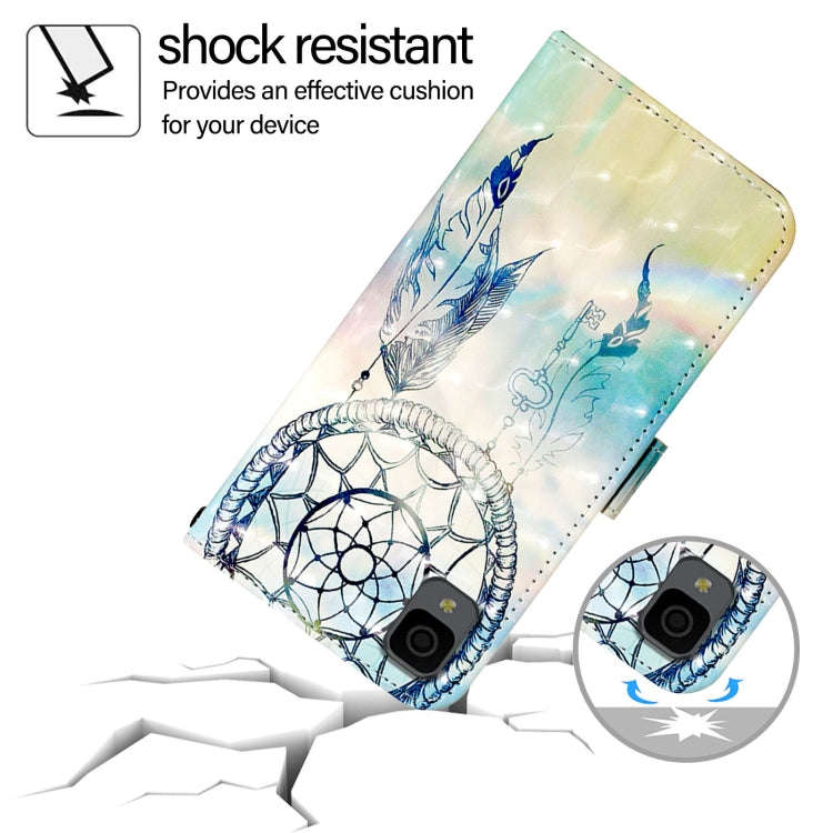 For TCL 30 Z T602DL 3D Painting Horizontal Flip Leather Phone Case(Dream Wind Chimes)