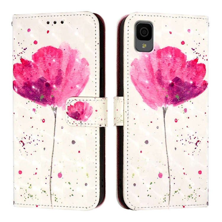 For TCL 30 Z T602DL 3D Painting Horizontal Flip Leather Phone Case(Flower)