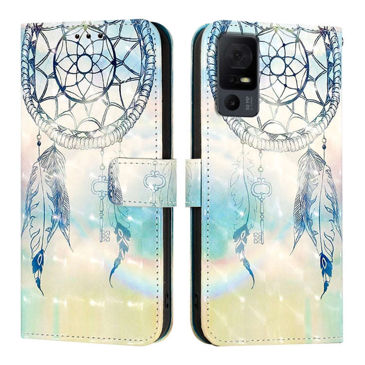 For TCL 40 XL / 40 T T608DL 3D Painting Horizontal Flip Leather Phone Case(Dream Wind Chimes)