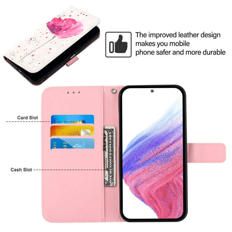 For TCL 40 XL / 40 T T608DL 3D Painting Horizontal Flip Leather Phone Case(Flower)