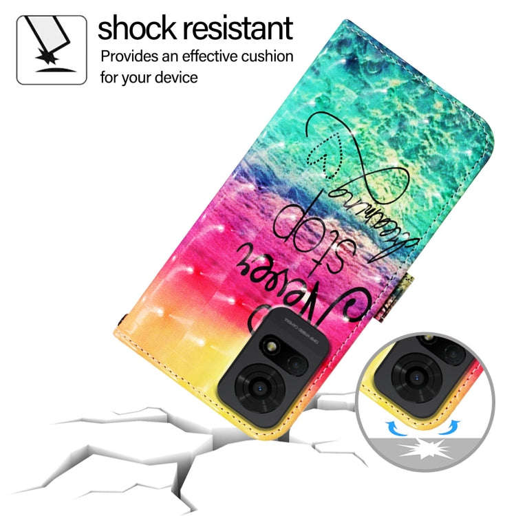 For TCL 50 LE 5G 3D Painting Horizontal Flip Leather Phone Case(Chasing Dreams)