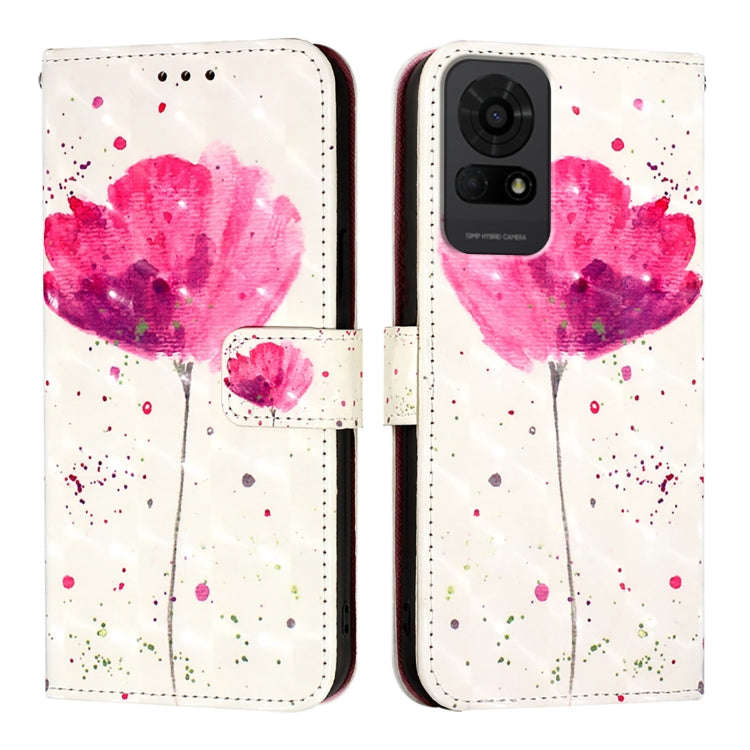 For TCL 50 LE 5G 3D Painting Horizontal Flip Leather Phone Case(Flower)