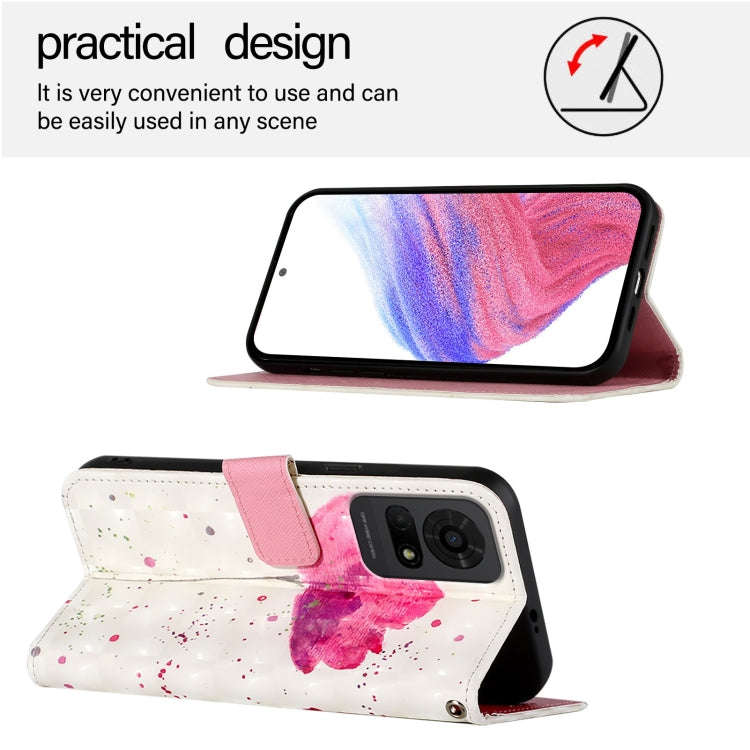 For TCL 50 LE 5G 3D Painting Horizontal Flip Leather Phone Case(Flower)