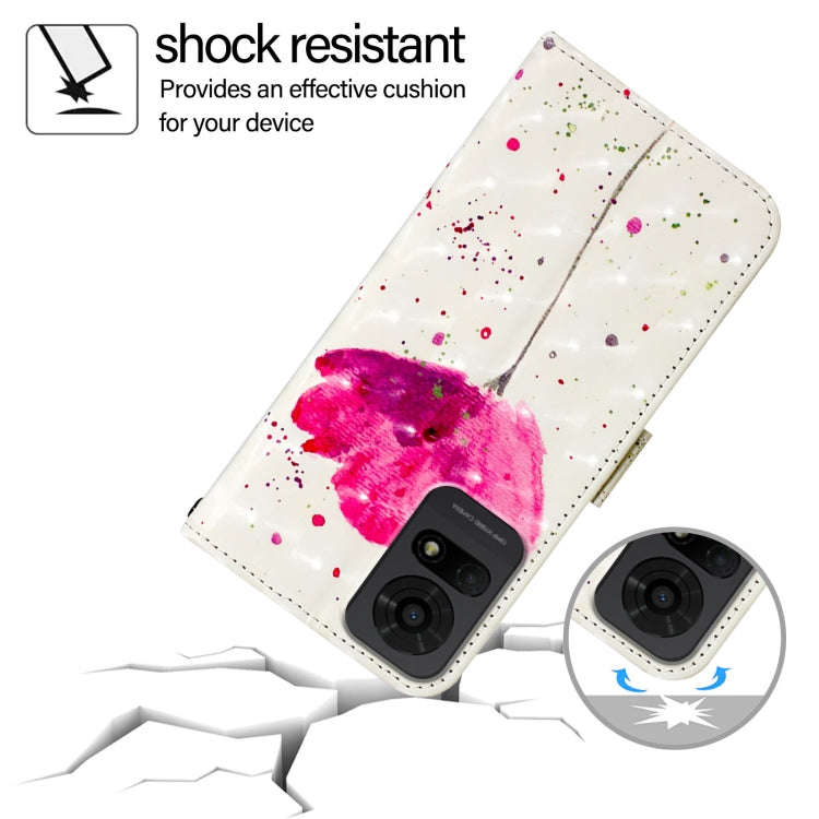 For TCL 50 LE 5G 3D Painting Horizontal Flip Leather Phone Case(Flower)