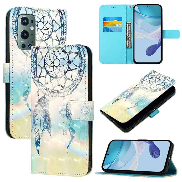 For OnePlus 9 Pro 3D Painting Horizontal Flip Leather Phone Case(Dream Wind Chimes)