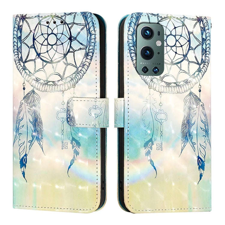For OnePlus 9 Pro 3D Painting Horizontal Flip Leather Phone Case(Dream Wind Chimes)