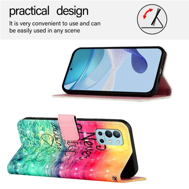 For OnePlus 9R / OnePlus 8T 3D Painting Horizontal Flip Leather Phone Case(Chasing Dreams)