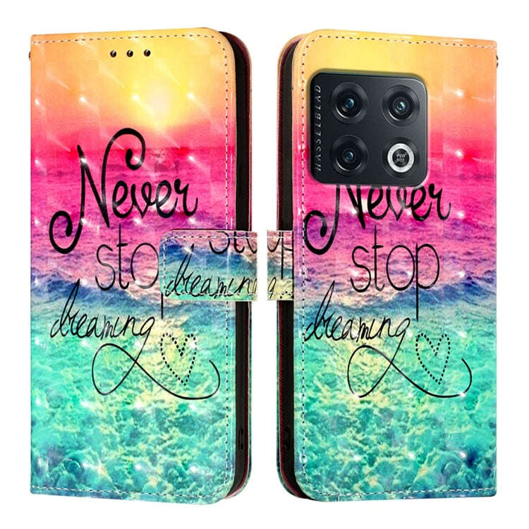 For OnePlus 10 Pro 3D Painting Horizontal Flip Leather Phone Case(Chasing Dreams)