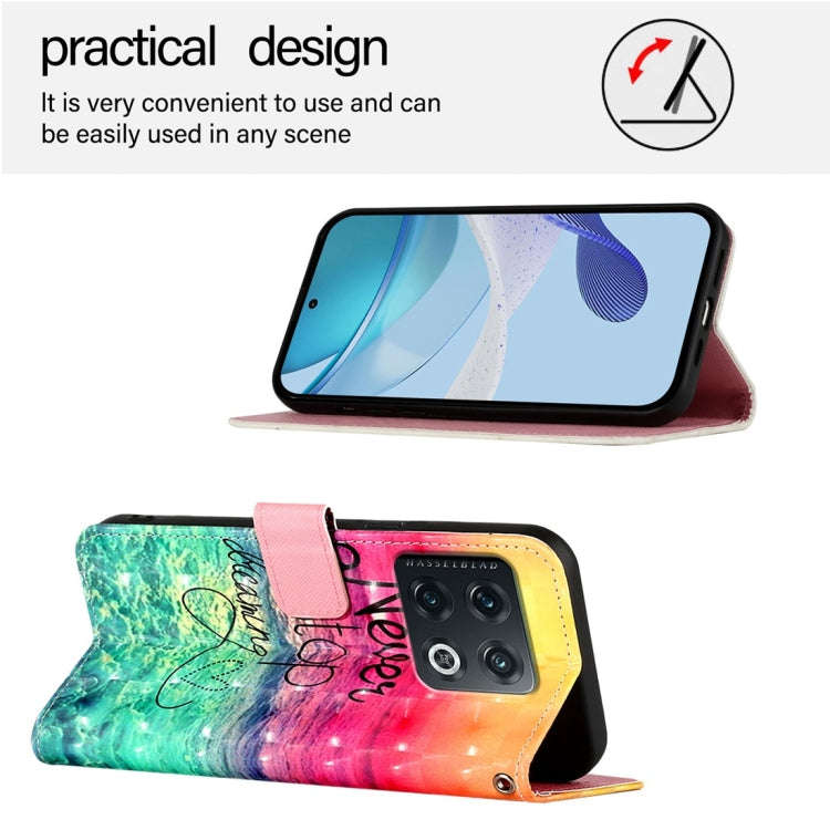 For OnePlus 10 Pro 3D Painting Horizontal Flip Leather Phone Case(Chasing Dreams)