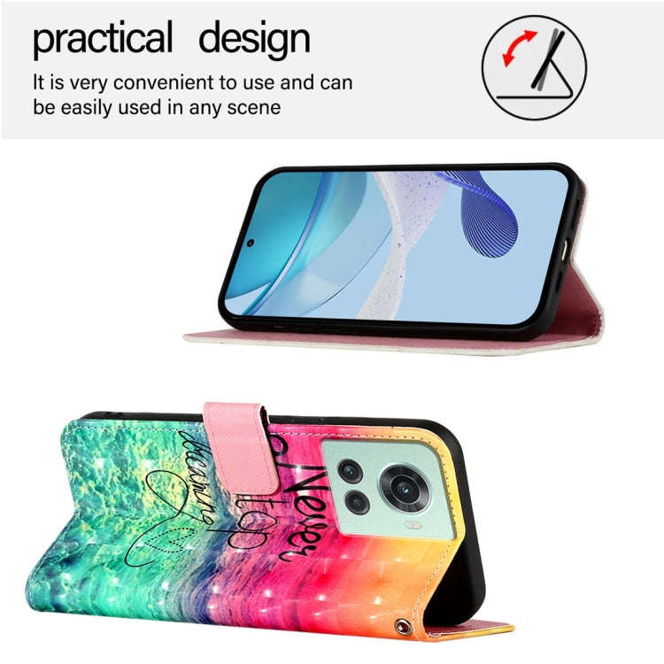 For OnePlus 10R / 10R Prime / OnePlus Ace 3D Painting Horizontal Flip Leather Phone Case(Chasing ...