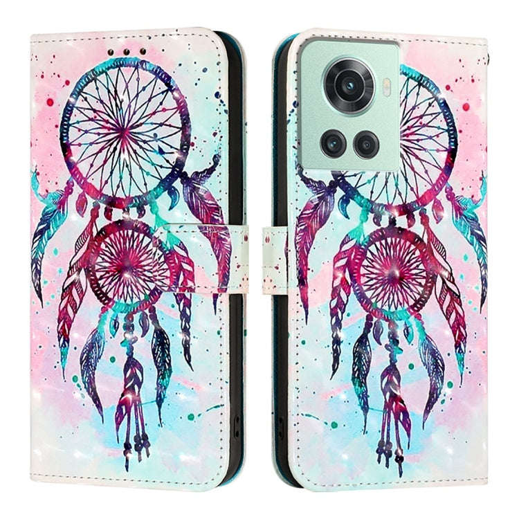 For OnePlus 10R / 10R Prime / OnePlus Ace 3D Painting Horizontal Flip Leather Phone Case(Color Dr...