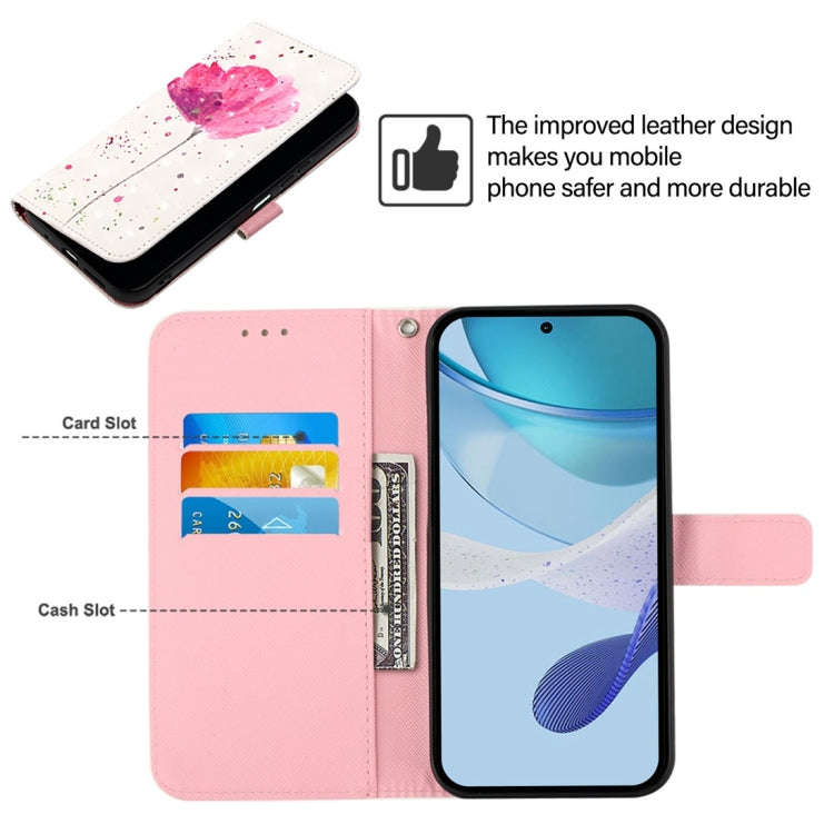 For OnePlus 11 3D Painting Horizontal Flip Leather Phone Case(Flower)