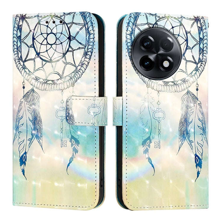 For OnePlus 11R 5G Global 3D Painting Horizontal Flip Leather Phone Case(Dream Wind Chimes)
