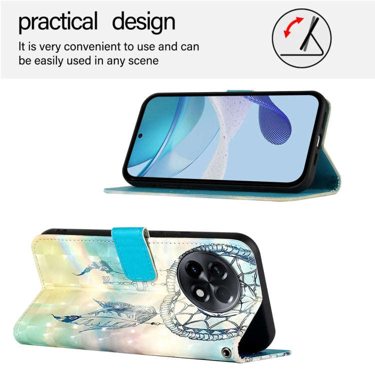 For OnePlus 11R 5G Global 3D Painting Horizontal Flip Leather Phone Case(Dream Wind Chimes)