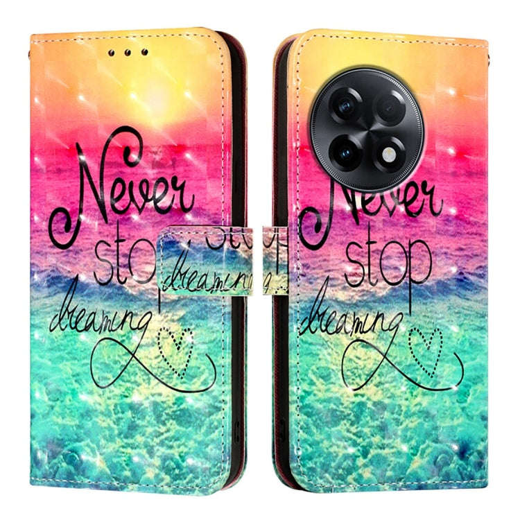 For OnePlus 11R 5G Global 3D Painting Horizontal Flip Leather Phone Case(Chasing Dreams)