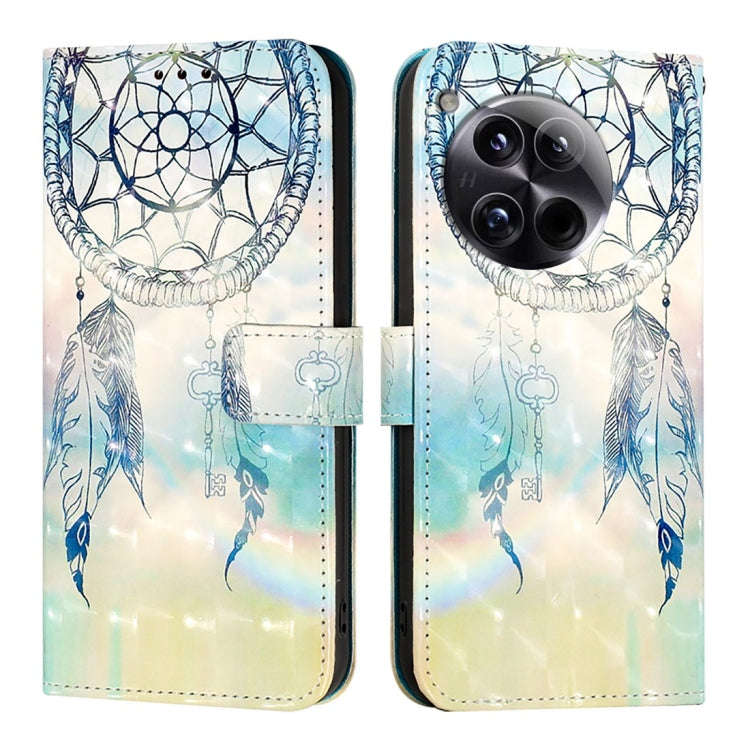 For OnePlus 12 Global 3D Painting Horizontal Flip Leather Phone Case(Dream Wind Chimes)