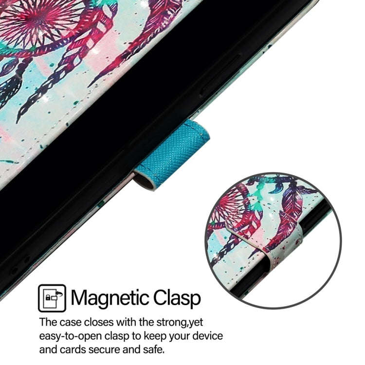 For OnePlus Ace 2V / Nord 3 3D Painting Horizontal Flip Leather Phone Case(Color Drop Wind Chimes)